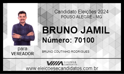 Candidato BRUNO  JAMIL 2024 - POUSO ALEGRE - Eleições