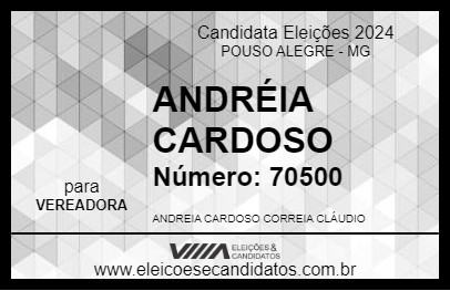 Candidato ANDRÉIA CARDOSO 2024 - POUSO ALEGRE - Eleições