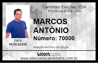 Candidato MARCOS ANTÔNIO 2024 - POUSO ALEGRE - Eleições