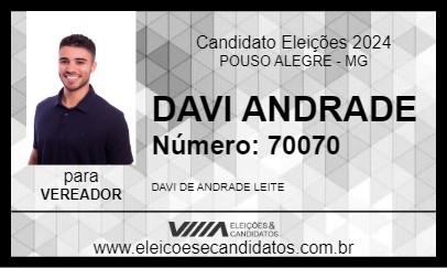 Candidato DAVI ANDRADE 2024 - POUSO ALEGRE - Eleições