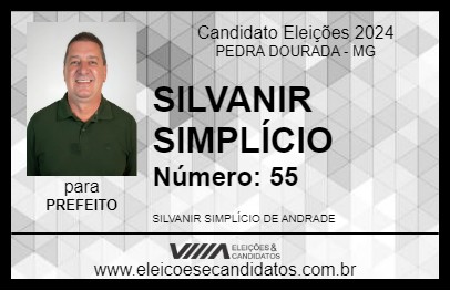 Candidato SILVANIR SIMPLÍCIO 2024 - PEDRA DOURADA - Eleições