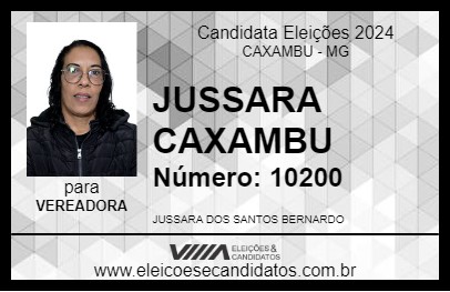 Candidato JUSSARA CAXAMBU 2024 - CAXAMBU - Eleições