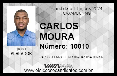 Candidato CARLOS MOURA 2024 - CAXAMBU - Eleições