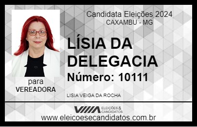 Candidato LÍSIA VEIGA 2024 - CAXAMBU - Eleições