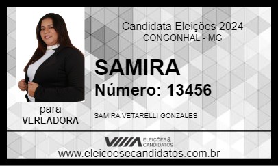 Candidato SAMIRA 2024 - CONGONHAL - Eleições