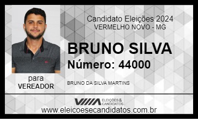 Candidato BRUNO SILVA 2024 - VERMELHO NOVO - Eleições