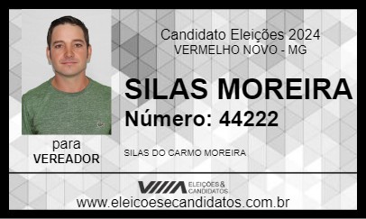 Candidato SILAS MOREIRA 2024 - VERMELHO NOVO - Eleições