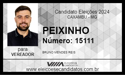 Candidato PEIXINHO 2024 - CAXAMBU - Eleições