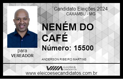 Candidato NENÉM DO CAFÉ 2024 - CAXAMBU - Eleições