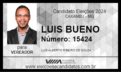 Candidato LUIS BUENO 2024 - CAXAMBU - Eleições