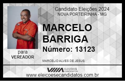 Candidato MARCELO BARRIGA 2024 - NOVA PORTEIRINHA - Eleições