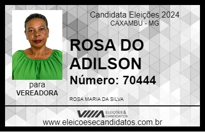 Candidato ROSA PIAUÍ 2024 - CAXAMBU - Eleições