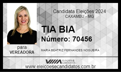 Candidato TIA BIA 2024 - CAXAMBU - Eleições