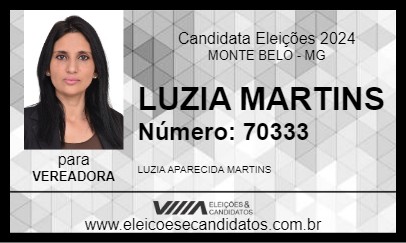 Candidato LUZIA MARTINS 2024 - MONTE BELO - Eleições