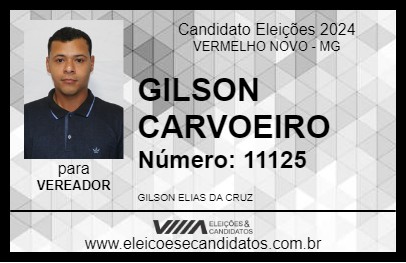 Candidato GILSON CARVOEIRO  2024 - VERMELHO NOVO - Eleições