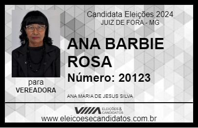 Candidato ANA BARBIE ROSA 2024 - JUIZ DE FORA - Eleições