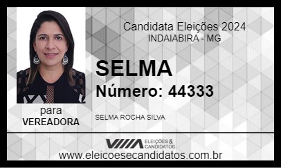 Candidato SELMA SILVA 2024 - INDAIABIRA - Eleições