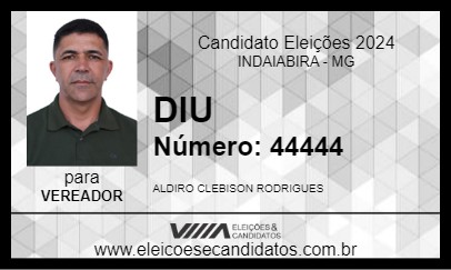 Candidato DIU 2024 - INDAIABIRA - Eleições