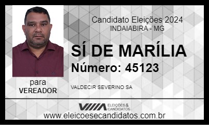 Candidato SÍ DE MARÍLIA 2024 - INDAIABIRA - Eleições