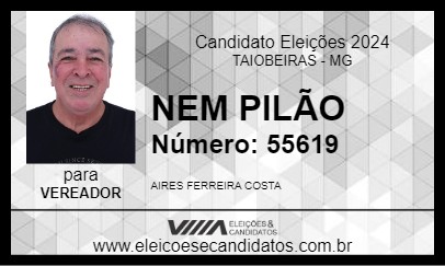 Candidato NEN PILÃO 2024 - TAIOBEIRAS - Eleições