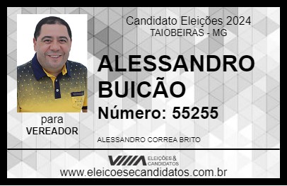 Candidato ALESSANDRO BUICÃO 2024 - TAIOBEIRAS - Eleições