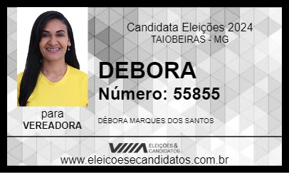 Candidato DEBORA 2024 - TAIOBEIRAS - Eleições