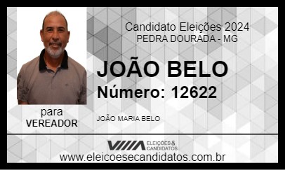 Candidato JOÃO BELO 2024 - PEDRA DOURADA - Eleições