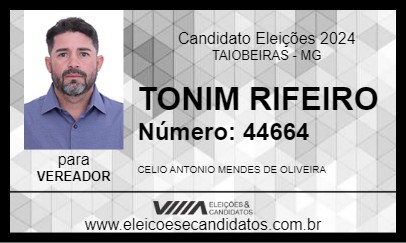 Candidato TONIM RIFEIRO 2024 - TAIOBEIRAS - Eleições