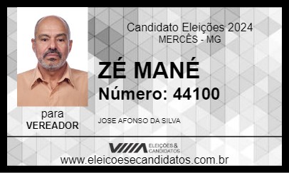 Candidato ZÉ MANÉ 2024 - MERCÊS - Eleições