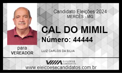 Candidato CAL DO MIMIL 2024 - MERCÊS - Eleições