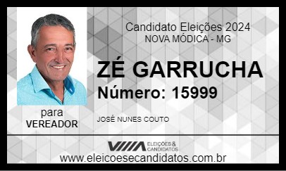 Candidato ZÉ GARRUCHA 2024 - NOVA MÓDICA - Eleições