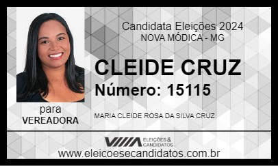 Candidato CLEIDE CRUZ 2024 - NOVA MÓDICA - Eleições