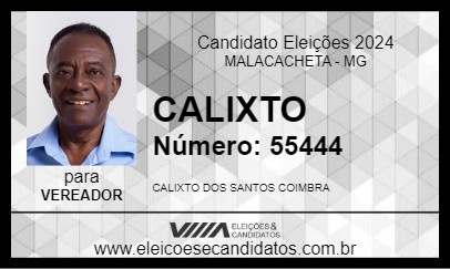 Candidato CALIXTO 2024 - MALACACHETA - Eleições