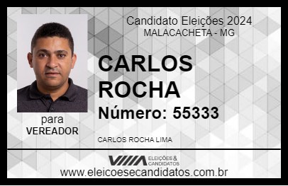 Candidato CARLOS ROCHA 2024 - MALACACHETA - Eleições