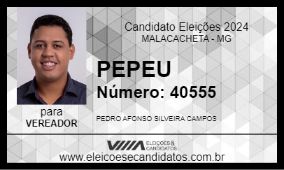 Candidato PEPEU 2024 - MALACACHETA - Eleições