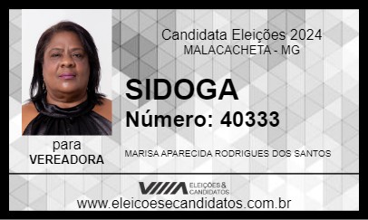 Candidato SIDOGA 2024 - MALACACHETA - Eleições