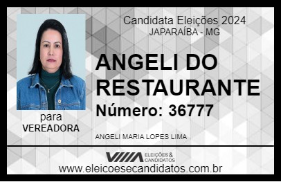 Candidato ANGELI DO RESTAURANTE 2024 - JAPARAÍBA - Eleições