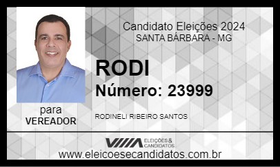 Candidato RODI 2024 - SANTA BÁRBARA - Eleições