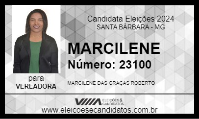 Candidato MARCILENE 2024 - SANTA BÁRBARA - Eleições