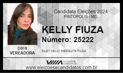 Candidato KELLY FIUZA 2024 - PINTÓPOLIS - Eleições