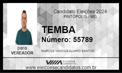 Candidato TEMBA 2024 - PINTÓPOLIS - Eleições