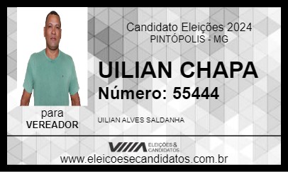 Candidato UILIAN CHAPA 2024 - PINTÓPOLIS - Eleições