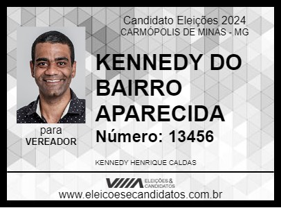 Candidato KENNEDY DO BAIRRO APARECIDA 2024 - CARMÓPOLIS DE MINAS - Eleições