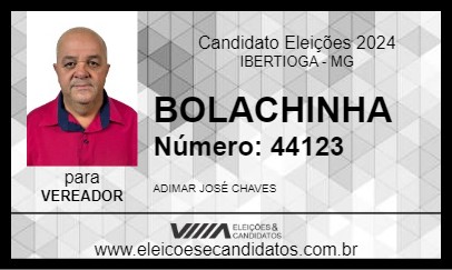 Candidato BOLACHINHA  2024 - IBERTIOGA - Eleições