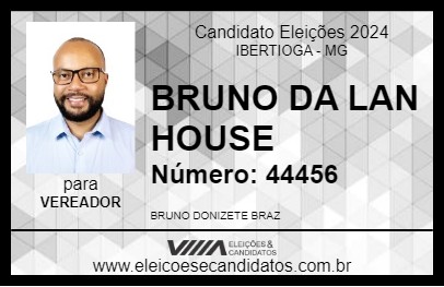 Candidato BRUNO DA LAN HOUSE  2024 - IBERTIOGA - Eleições