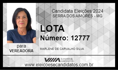 Candidato LOTA 2024 - SERRA DOS AIMORÉS - Eleições