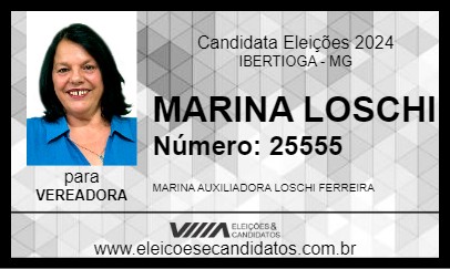 Candidato MARINA LOSCHI 2024 - IBERTIOGA - Eleições