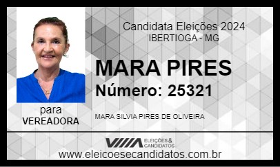 Candidato MARA PIRES 2024 - IBERTIOGA - Eleições