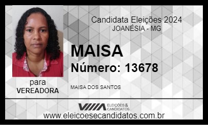 Candidato MAISA 2024 - JOANÉSIA - Eleições