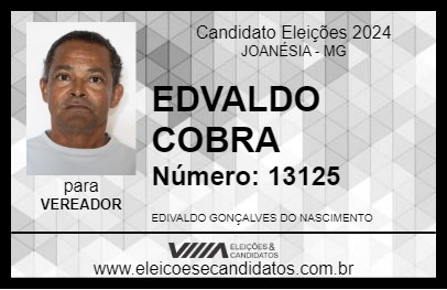 Candidato EDVALDO COBRA 2024 - JOANÉSIA - Eleições